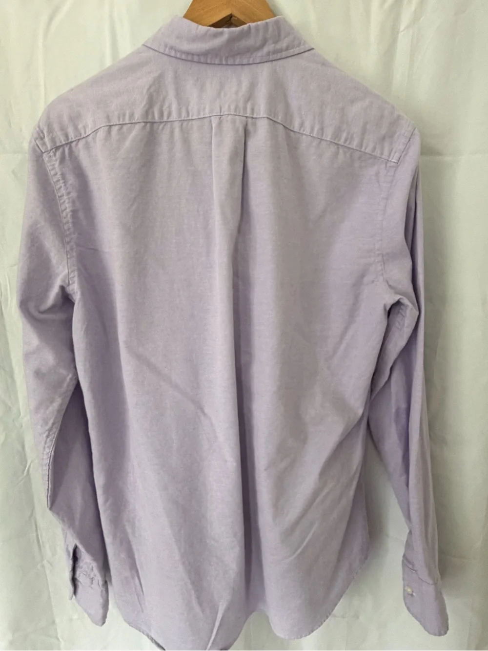 J. Crew Men's broken-in Lavender Button-Down slim fit Oxford Shirt